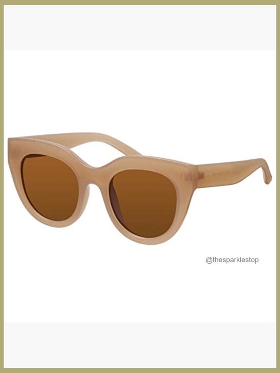Oversized Cat Eye Sunglasses with UV400 Protection Plastic Frame main image 5